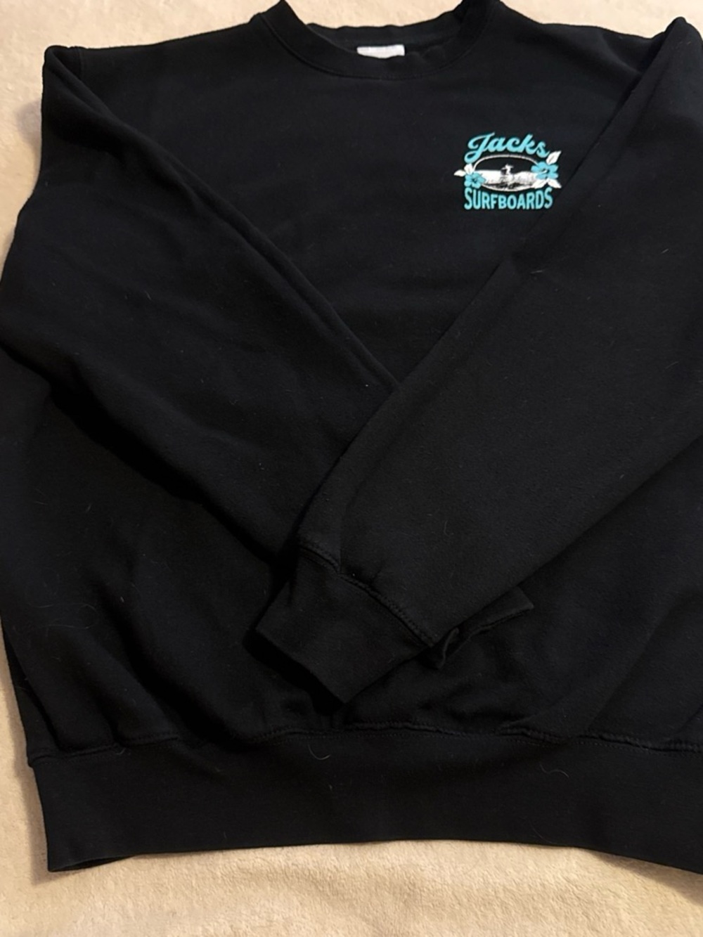 Jack's Surfboards Black Crewneck Sweatshirt